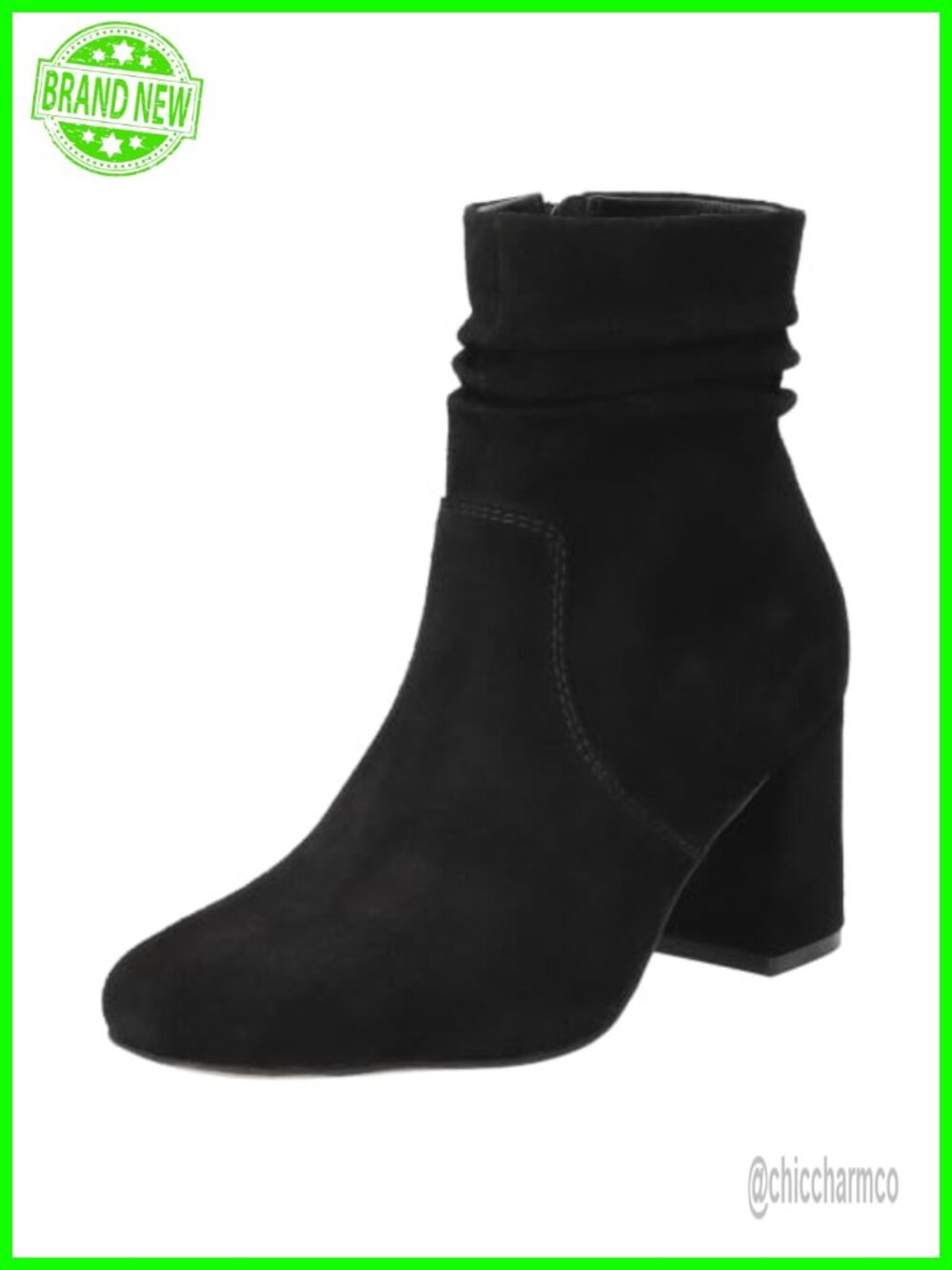 Bella Vita Shasta Women's Leather Ankle Bootie with Block Heel and Zipper